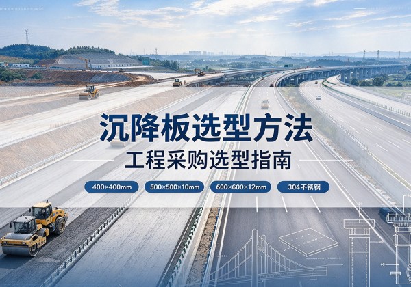 邻水沉降板选择方法